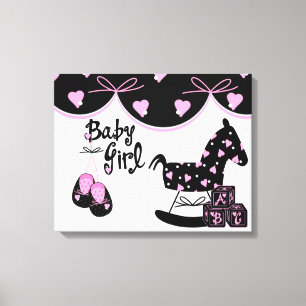 Toile Bébé Fille Enveloppé Canvas