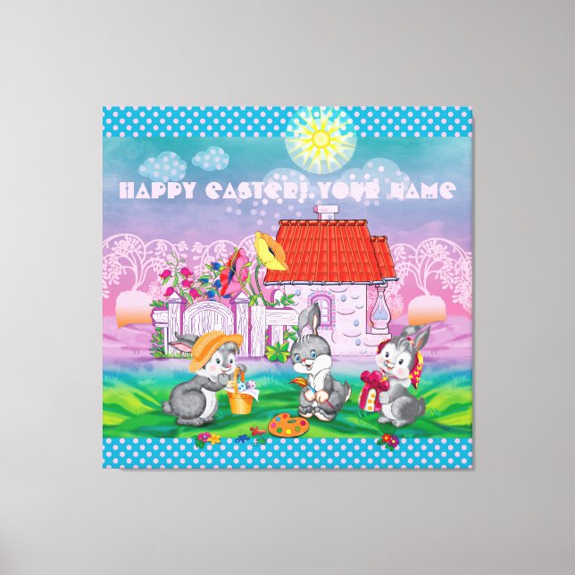 Toile Bébé lapin petit (Recto)