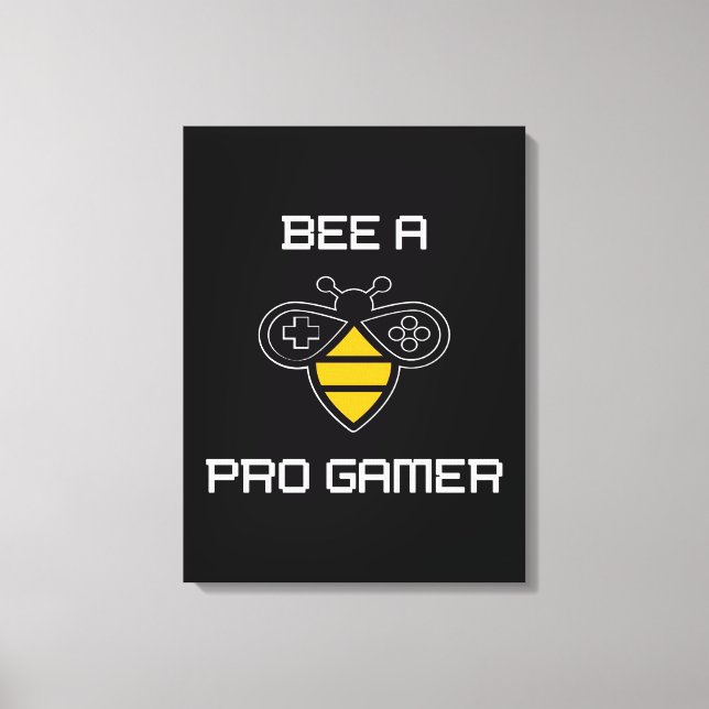 Toile Bee A Pro Gamer, Bee Toxits, I Love Bee, Beekeepin (Recto)