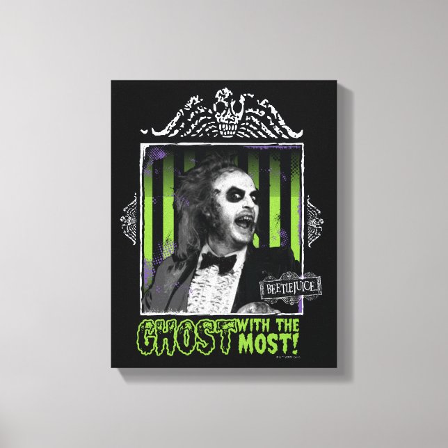 Toile Beetlejus | Portrait "Ghost With the Most" (Recto)