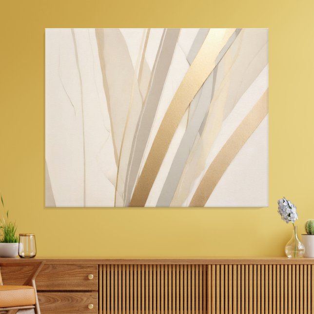 Toile Beige Or Tan Gris Abstrait (Insitu(Salon))