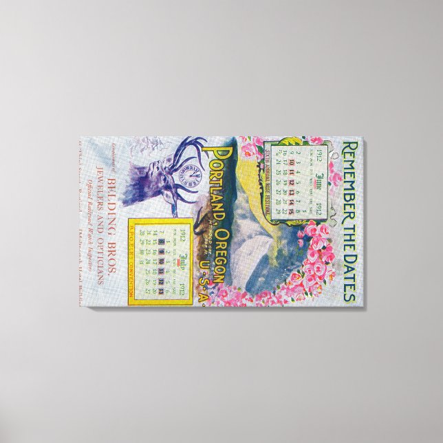 Toile Belding Bros. Publicité des bijoutiers (Recto)