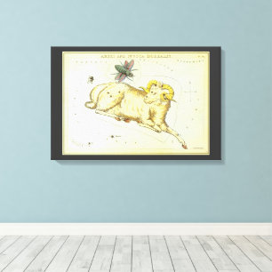 Toile Bélier, Constellation Vintage, Miroir d'Urania