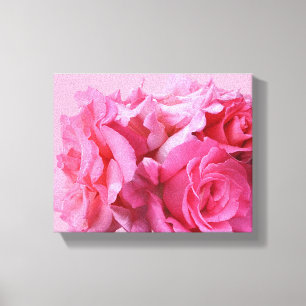 Toile Belle abstraite joli rose roses florales
