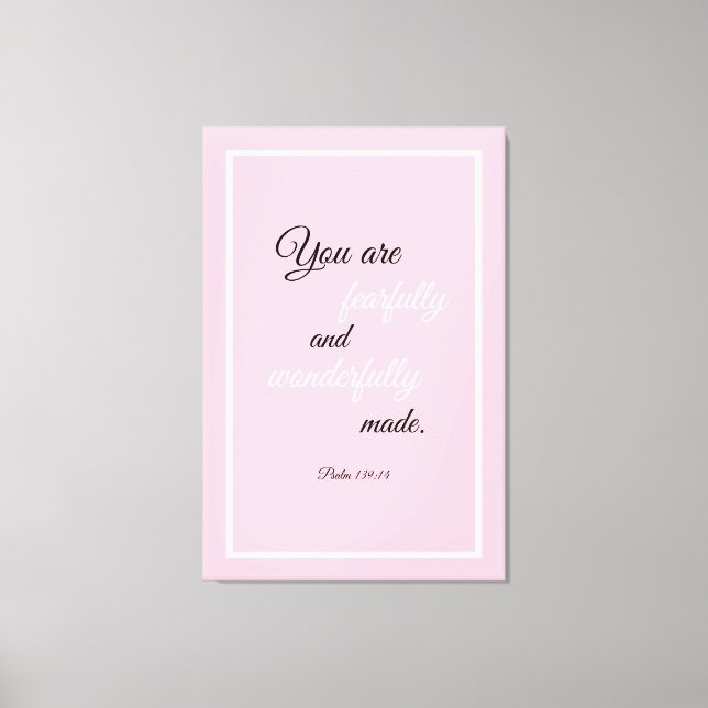 Toile Belle Citation de la Bible pour les Écritures enco (Recto)