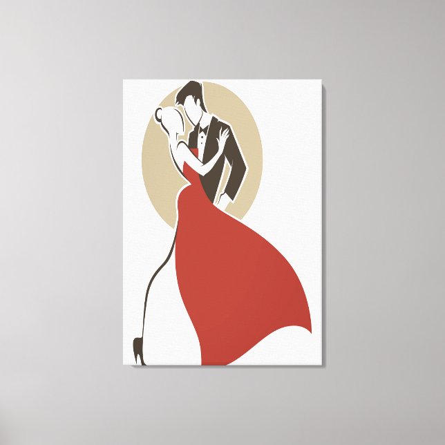 Toile Belle Dance Couple (Recto)