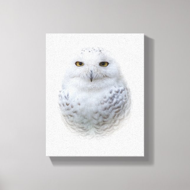 Toile Belle, Dreamy et Serene Snowy Owl (Recto)