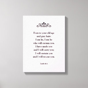 Toile Belle Écriture Encourageante Bible Verse Isaiah