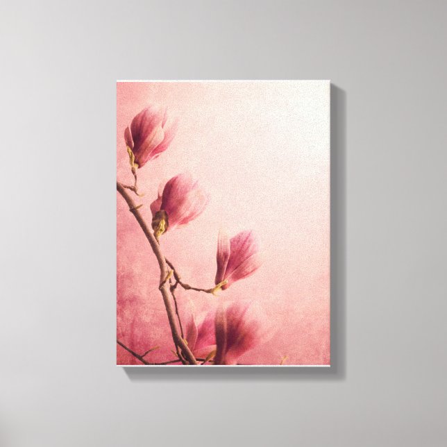 Toile Belle fleur de magnolia rose (Recto)