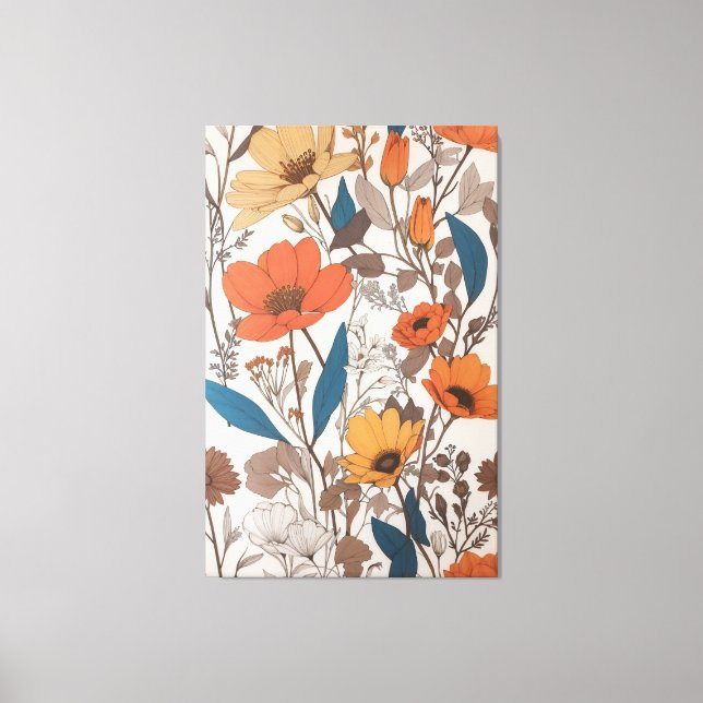 Toile Belle Fleurs Design Art (Recto)