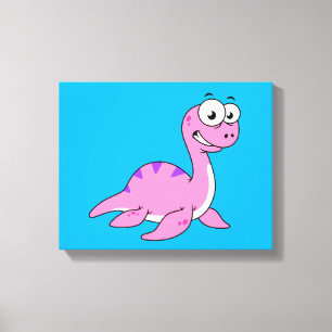 Toile Belle Illustration Du Monstre Loch Ness.