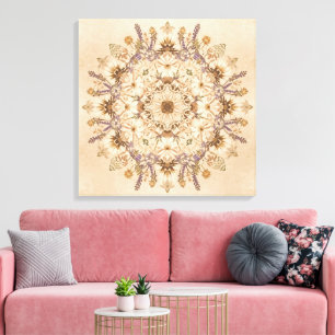 Toile "Belle œuvre d'art murale de mandala sacré