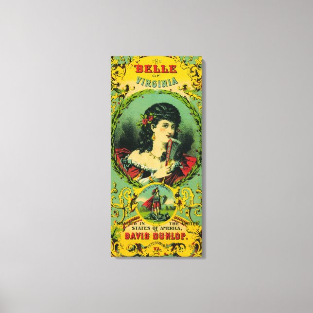 Toile Belle of Virginia Tobacco LabelPetersburg, VA (Recto)