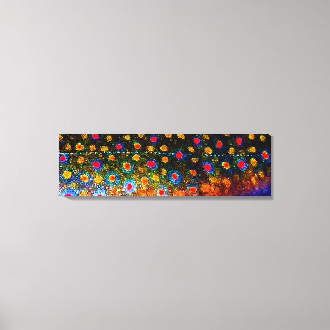 Toile "Belle peau, truite de ruisseau" par James Lady (Recto)