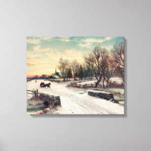 Toile Belle peinture d'hiver Landescape Peinture Art Can