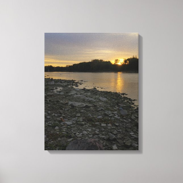 Toile Belle Rivière Sunrise (Recto)