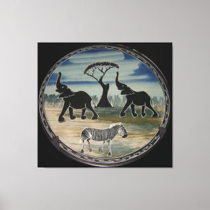 Toile Belle vie africaine Safari sauvage Jungle
