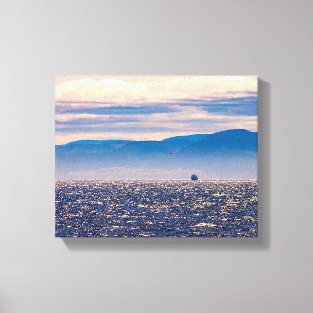 Toile Belle vue idyllique sur la rivière S.Laurent, Cana (Recto)