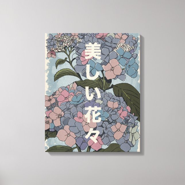 Toile Belles fleurs japonaises (Recto)