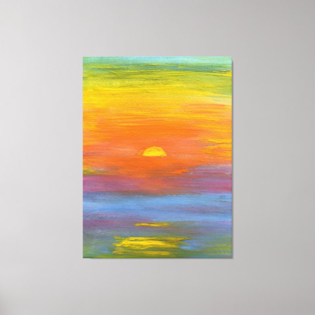 Toile Belles nuances de coucher de soleil (Recto)