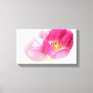 TOILE BELLES TULIPES ROSES