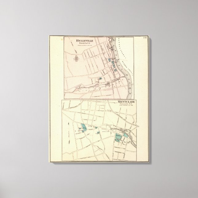 Toile Belleville, Montclair, NJ (Recto)