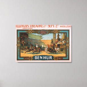 Toile Ben-Hur à l'affiche du cinéma de l'Illinois à Chic