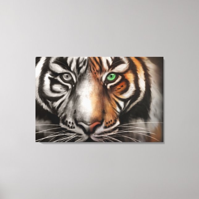 Toile Bengale Tiger Eye 3 Pc Étendu Canvas Fondu (Recto)