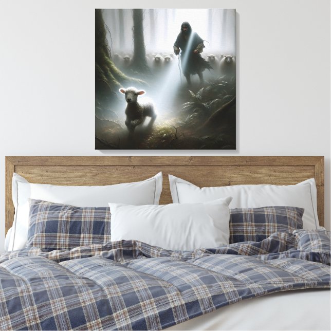 Toile Berger sauvant un agneau perdu (Insitu(Chambre))