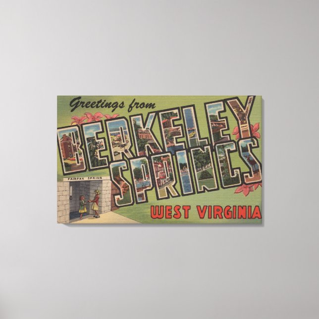 Toile Berkeley Springs, Virginie-Occidentale (Recto)