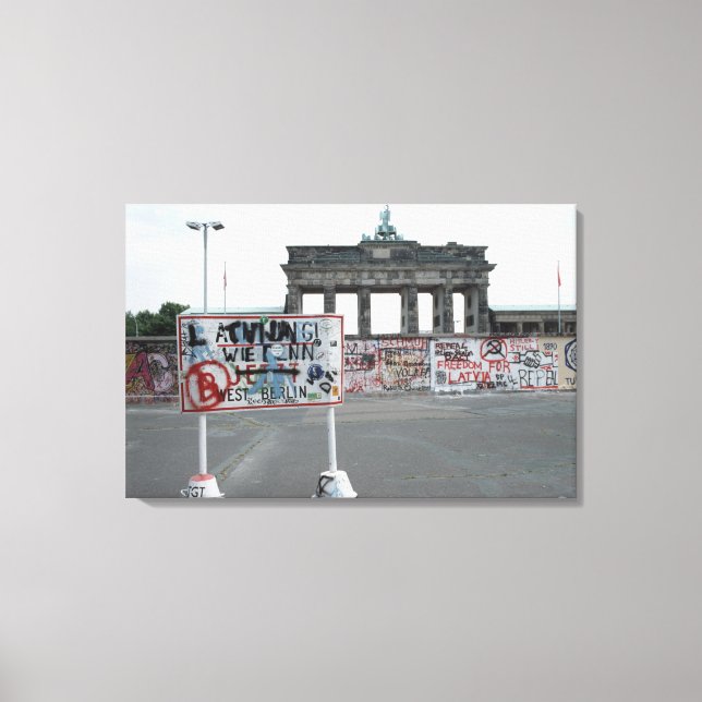 Toile Berlin Wall-Ouest Allemagne 1989 (Recto)
