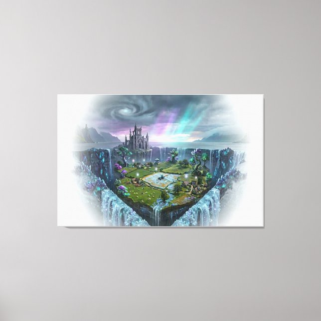 Toile Bermuda Rhombus : Le Sanctuaire Caché (Recto)