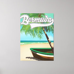 Toile Bermudes poster de voyage des îles tropicales