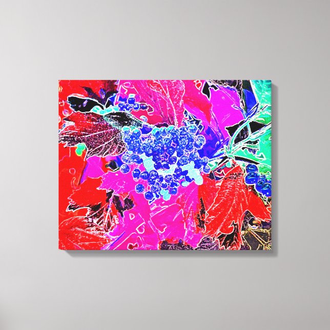 TOILE BERRIES ET FEUILLES (Recto)