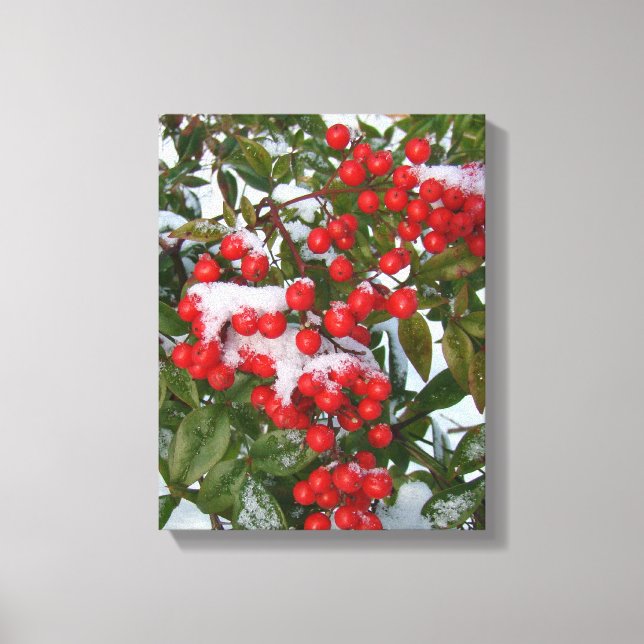 Toile Berries et neige ! (Recto)