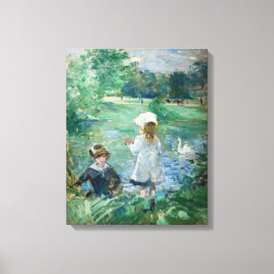 Toile Berthe Morisot - Au bord d'un lac