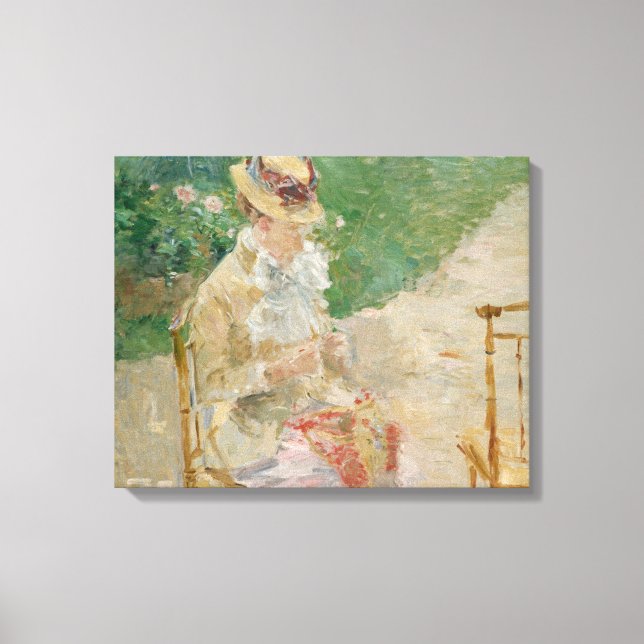 Toile Berthe Morisot - Tricot de la jeune femme (Recto)