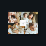 Toile Best Mom Ever 4 Photo Collage Canvas Print Gift<br><div class="desc">Turn four favorite memories into a statement piece she’ll treasure every day. This custom 4 photo collage canvas features “Best Mom Ever” and makes a meaningful Mother’s Day or birthday gift that feels personal and elevated. A timeless piece she can proudly display in her home.</div>