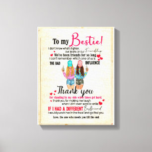 Toile Bestie Gifts   Lettre À Mon Merci Bestiaire