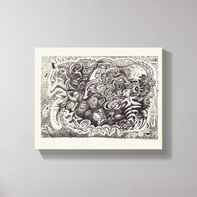 Toile Bête hybride (Recto)