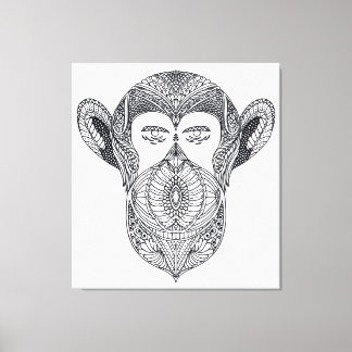 Toile Bête Sauvage Du Doodle Forestier 6