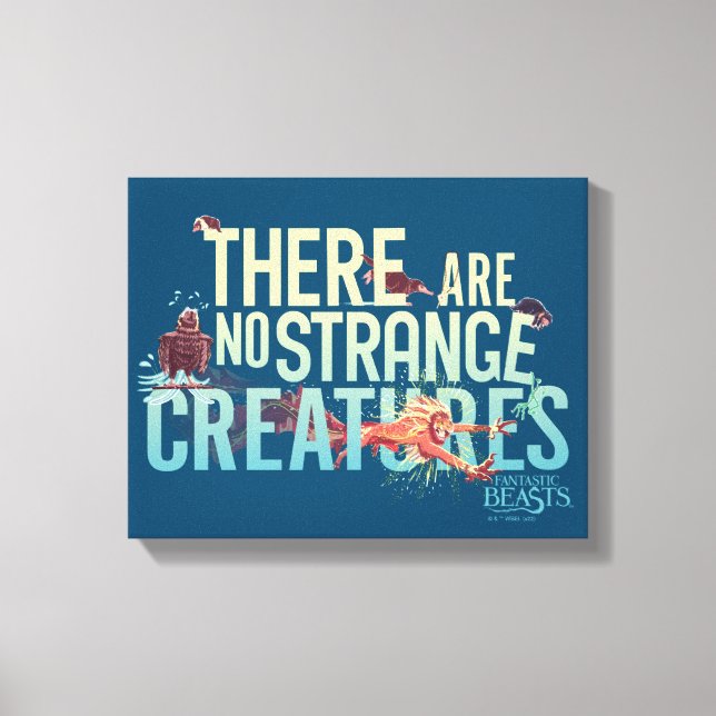 Toile Bêtes Fantastiques - Il N'Y A Pas De Créatures Étr (Recto)