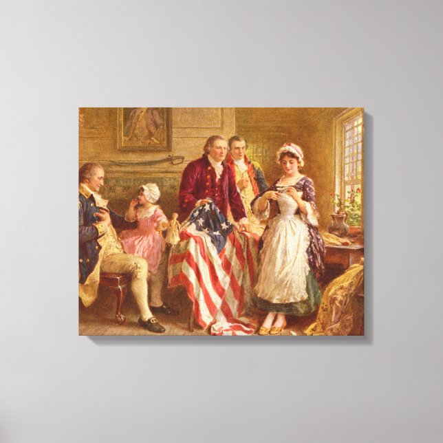 Toile Betsy Ross 1777 par Jean Leon Gerome Ferris Canvas (Recto)
