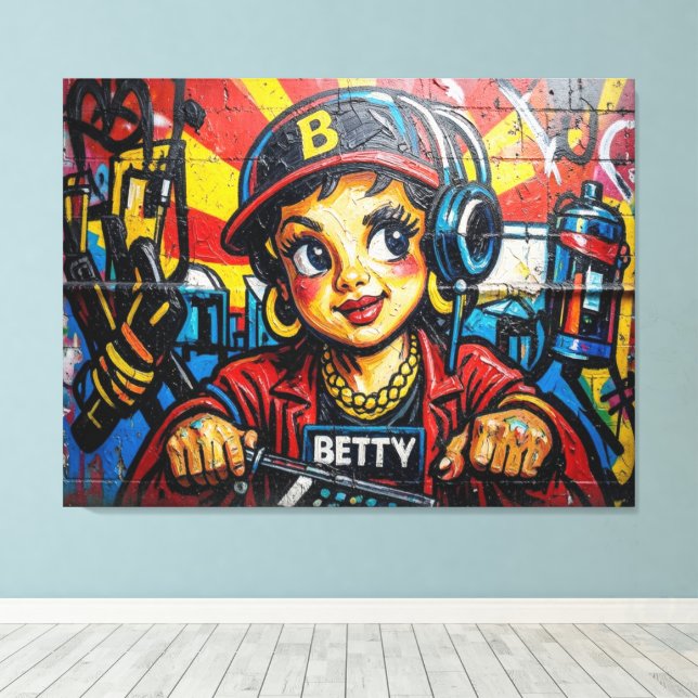 TOILE BETTY BOOP-3 (Insitu (Plancher de Bois))