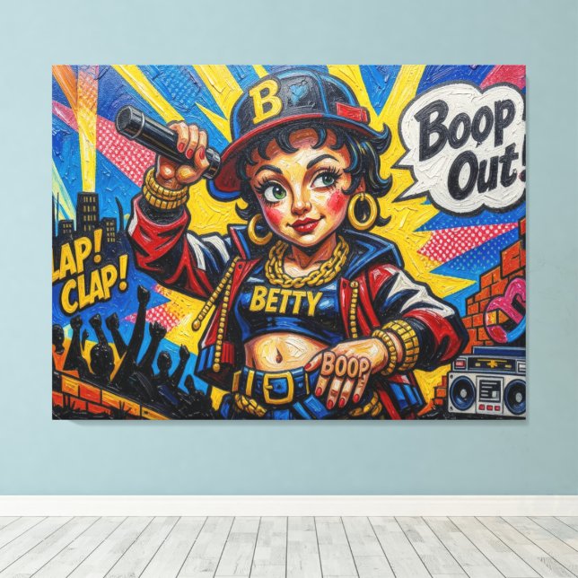 TOILE BETTY BOOP-4 (Insitu (Plancher de Bois))