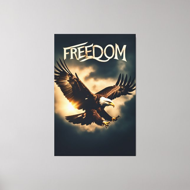 Toile Beyond Wings: Freedom with an Eagle (Recto)