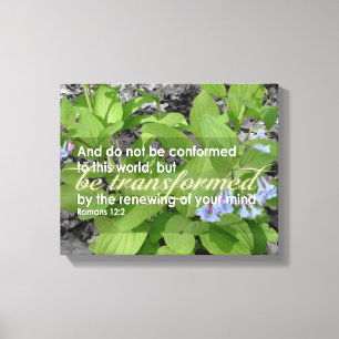 Toile Bible chrétienne transformée de 12:2 de Romains