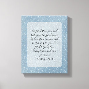 Toile Bible chrétienne Verse Art