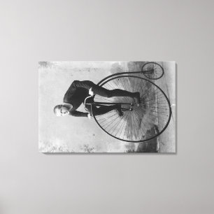 Toile Bicyclette avec la grande photographie de roue