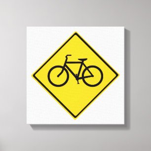 Toile Bicyclette pour panneau routier